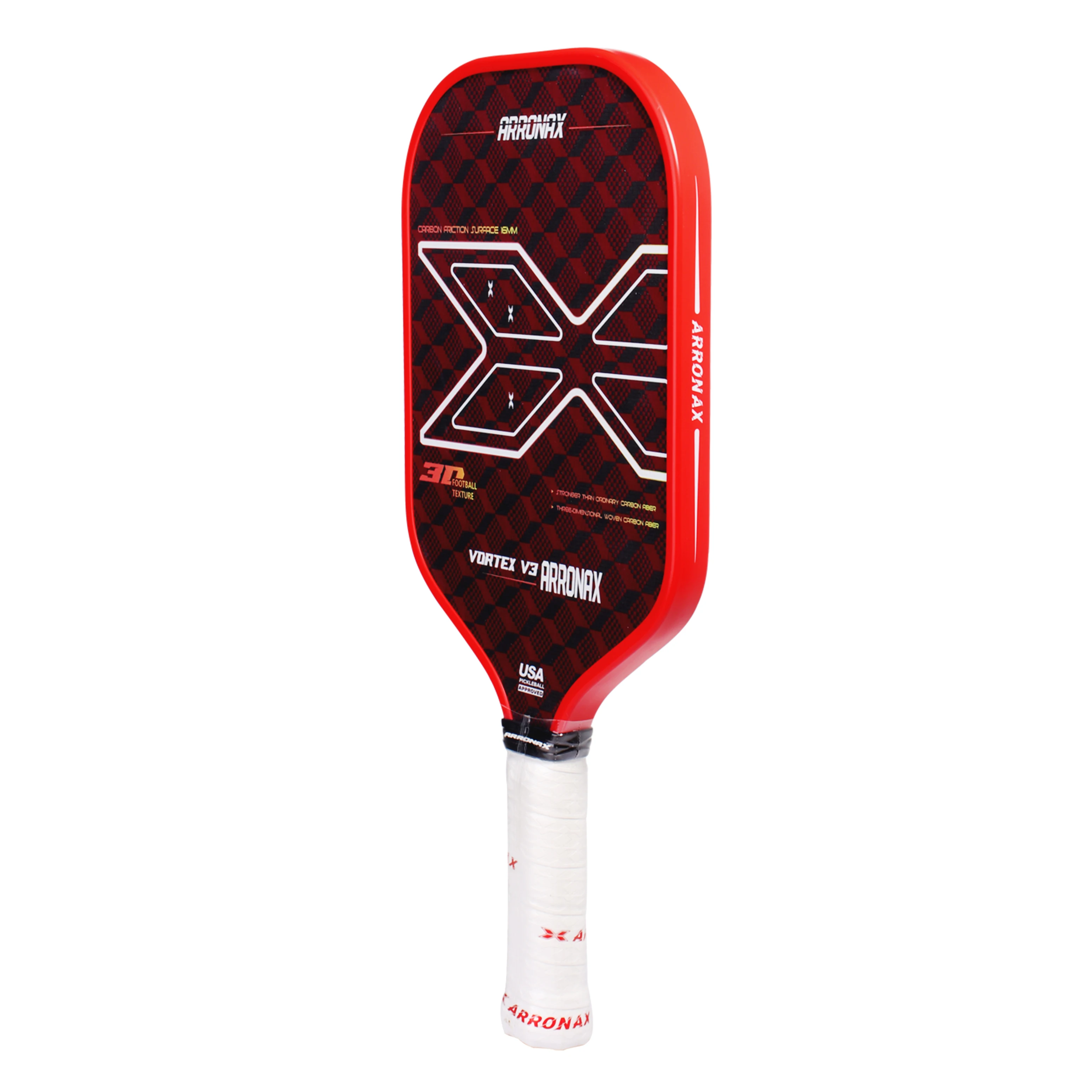 ピックルボール パドル ARRONAX 18K生カーボンファイバー DForce ARRONAXチタンピックルボールパドル新着モデルカーボン