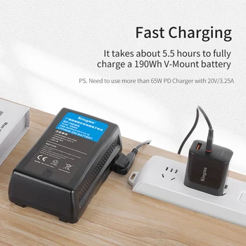 KingMa-Type-C to D-Tap V-mount Battery Charging Cable for Sony Camcorder Camera Battery Broadcast Camera Battery Fast Charge detail image