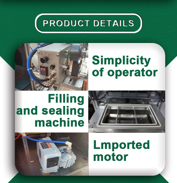 Rjqb2 Model Rotary Modified Atmosphere Packaging Food Tray Vacuum