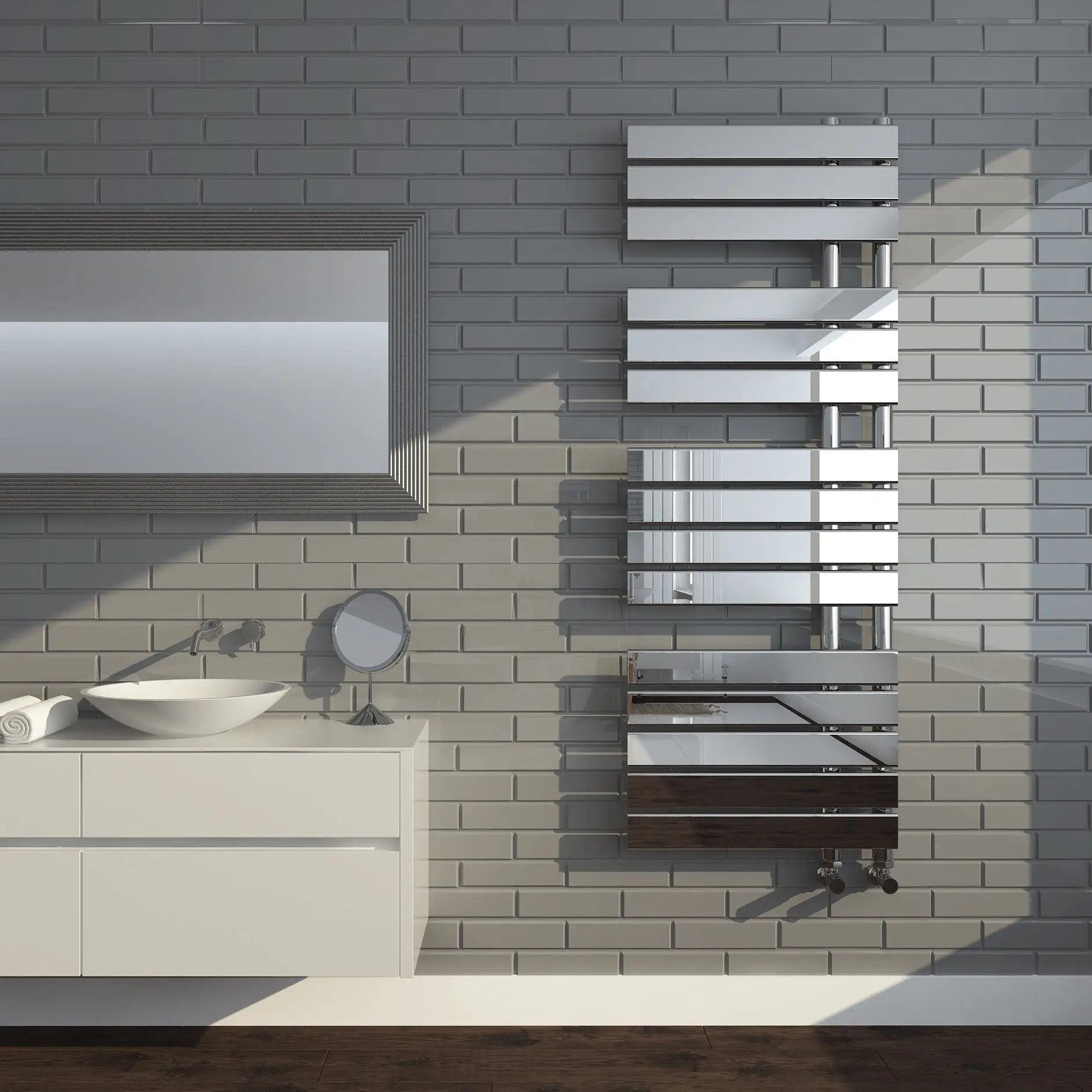 High Efficiency Heated Radiator Tubular Shelf Electric Vertical Radiators