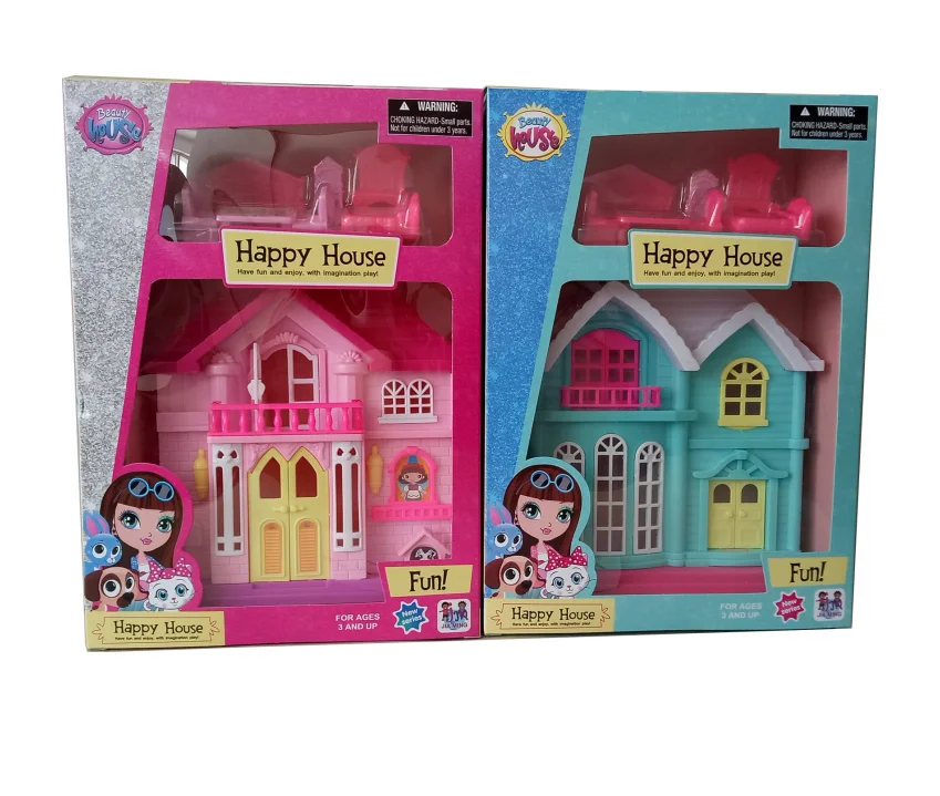 Домик моей семьи с кукольной мебелью игрушка с подсветкой игровые комплекты игрушка вилла