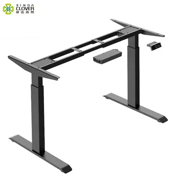Dual Motorized Double Motor Study Table Sit Stand Ergonomic Electric Height Adjustable Modern Office Desk