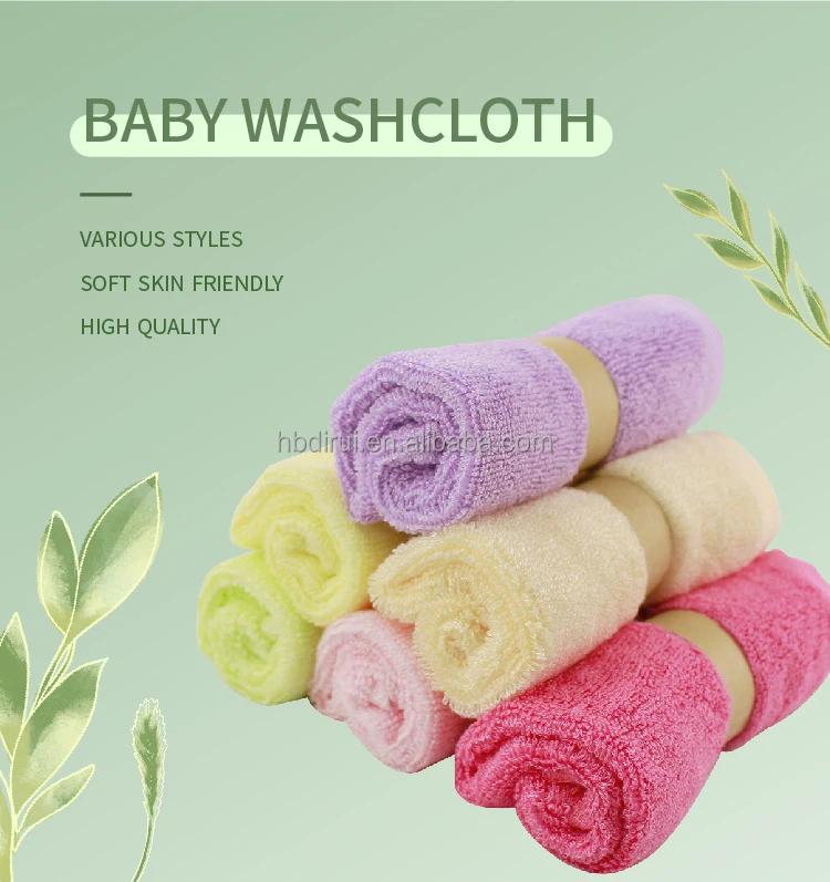 Eco 100 Organic White Cream Bamboo Washable Face Cloth 30cm Baby Towel
