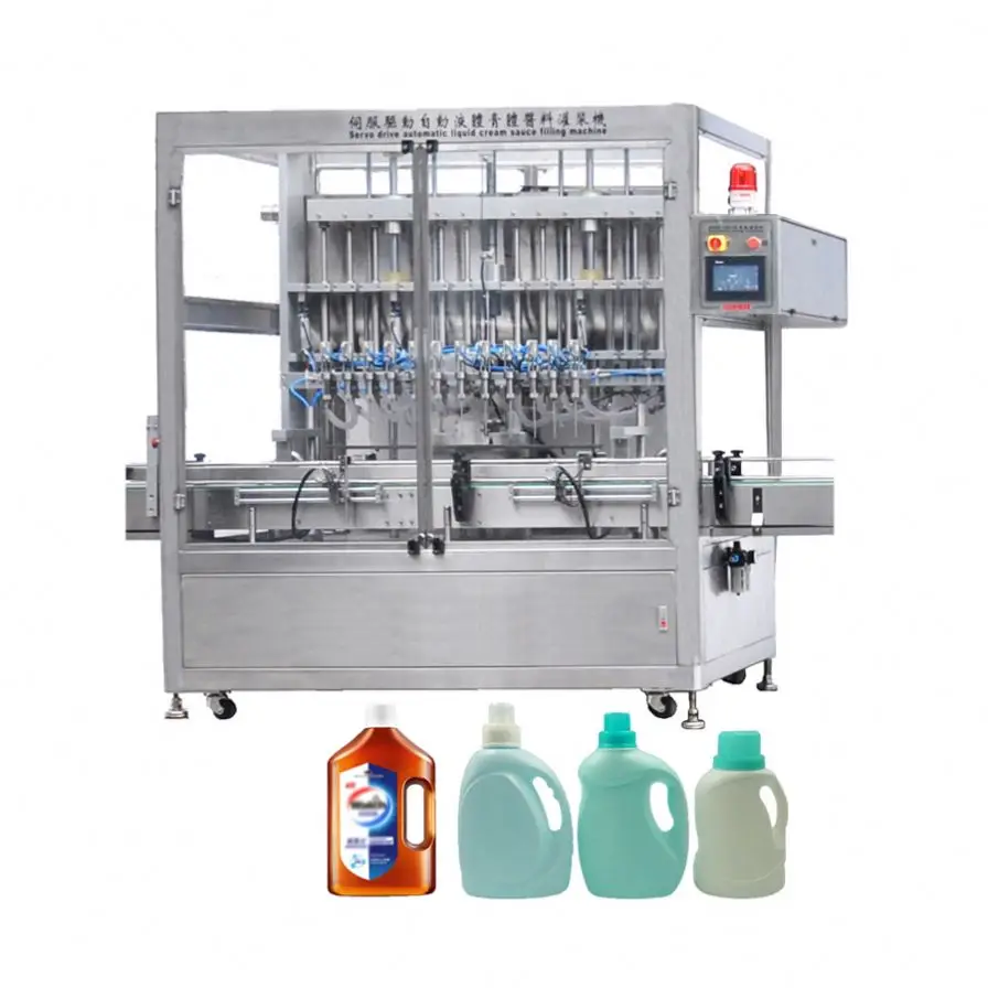 Автоматическая машина для розлива парфюмерного жидкого моющего средства с магнитным насосом с 2/4/6/8/10 головками