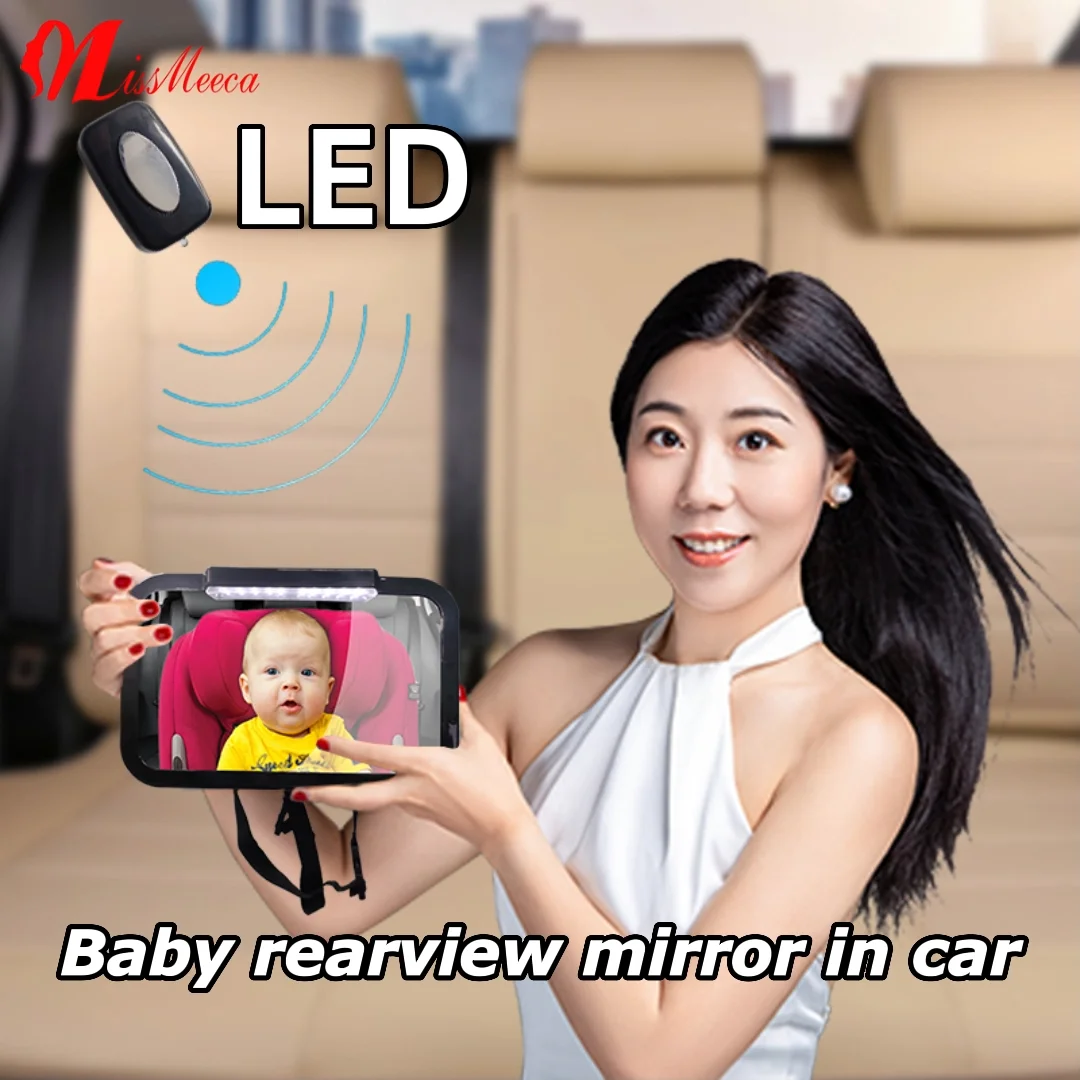 Missmeeca Espejo Coche Bebe Espelhos Remote Activated Shatterproof