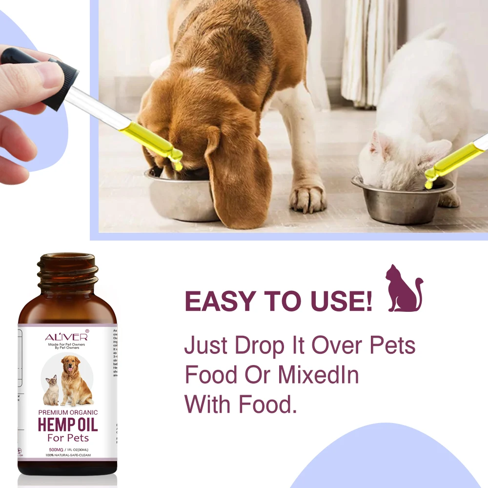 Aliver 100 Natural Hemp Essential Oil Organic Hemp Oils For Dogs And