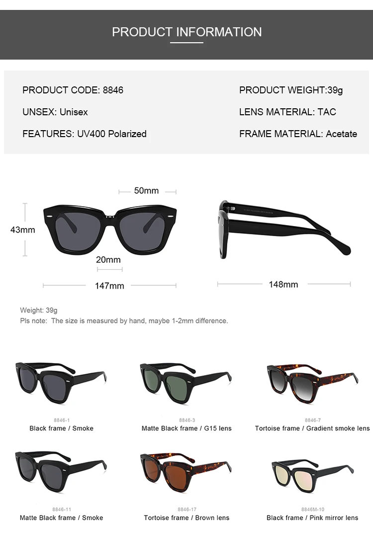 Conchen 2023 High Quality Acetate Glasses Designer Polarized Women Sun ...