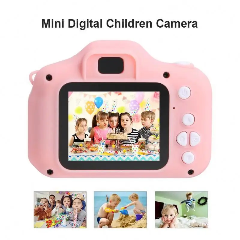 Digital Take Photo Camera 2 Inch Rechargeable Kids Mini Digital Camera Toys Kids Camera for Children  Gift