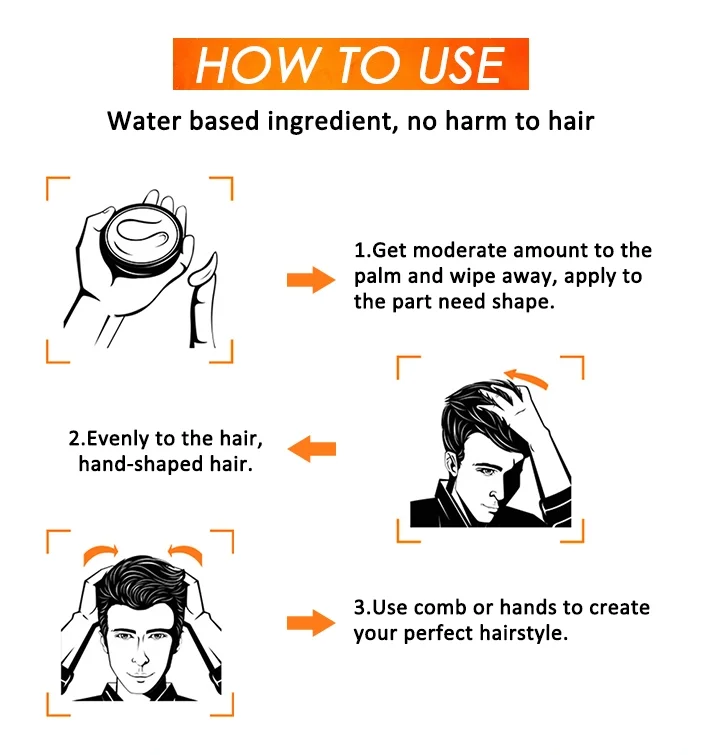 Натуральный Экстремальный Блестящий липкий фирменный воск для волос n jam Hold женщин и