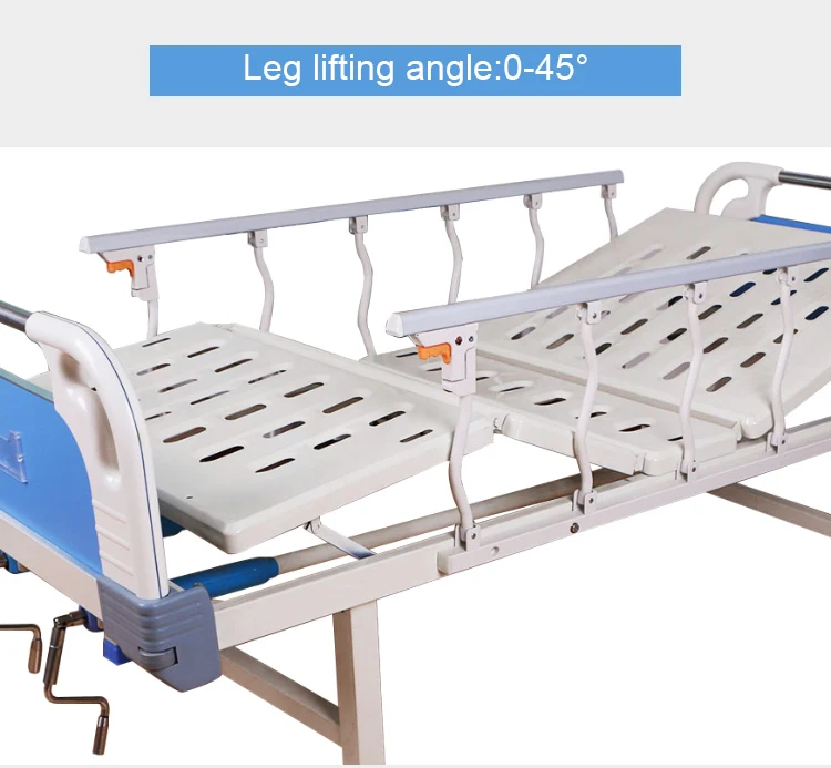 2 Crank Nursing Care Bed Semi Fowler Manual Hospital Bed Hospital
