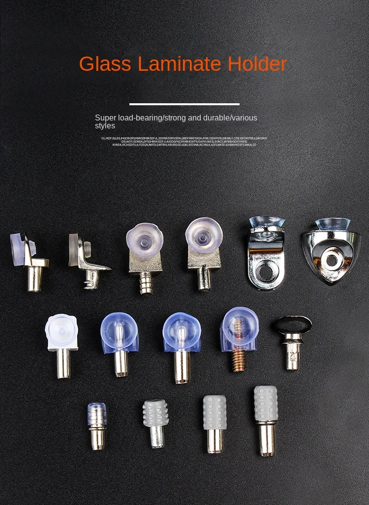 Alloy Movable Laminate Tray With Suction Cup Hardware For Glass