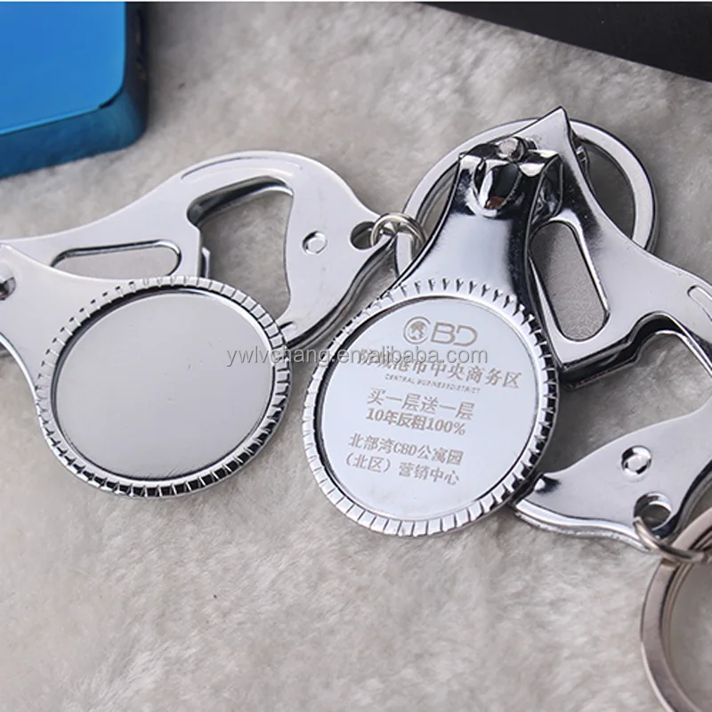 Stainless Steel Nail Clipper Key Chains 3 In 1 Multi-functional Nail ...