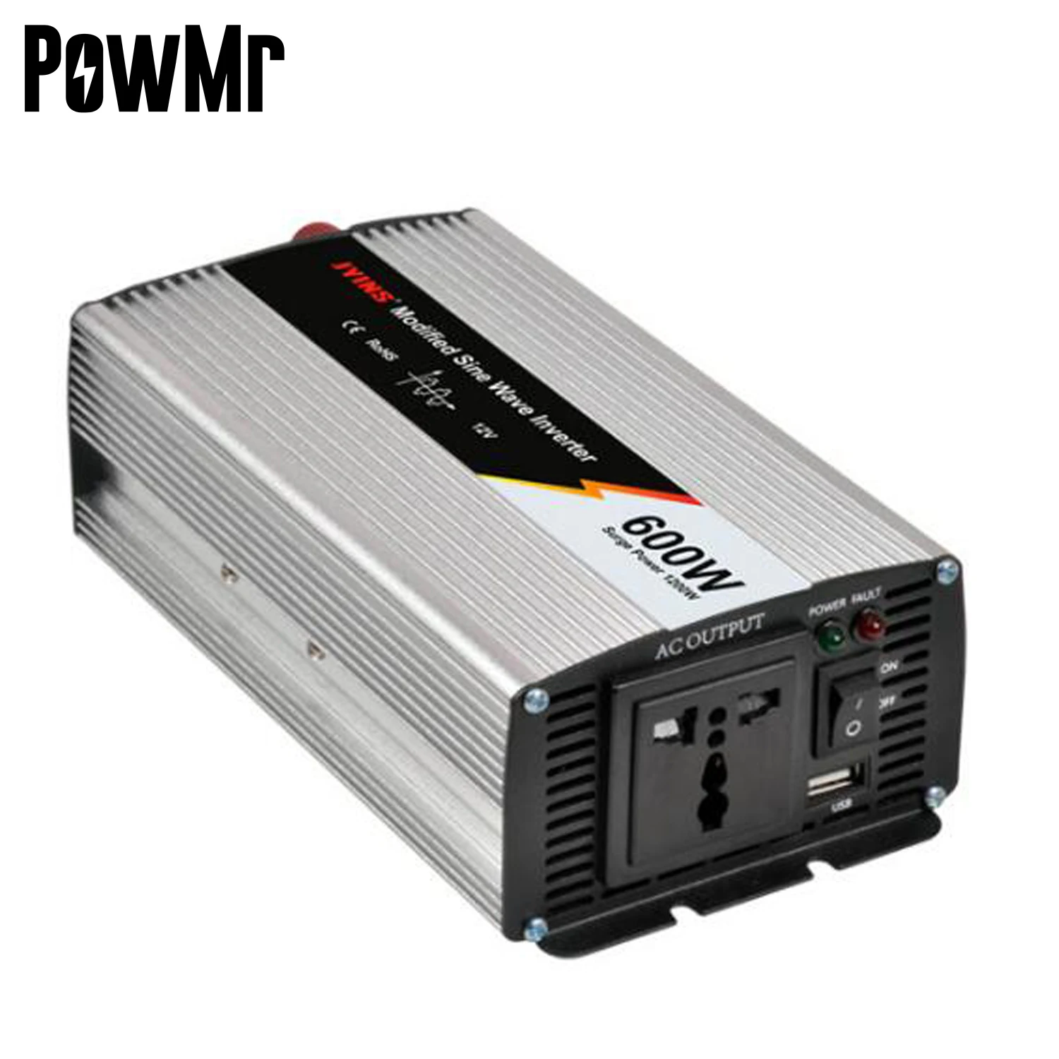 Powmr 600w 12v/24v 110v/220v Pure Sine Wave/modify Inverter High ...