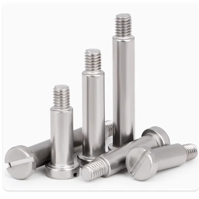 product fast delivery m6 m8 m10 stainless steel 304 316 slotted pan head shoulder screw din923-62