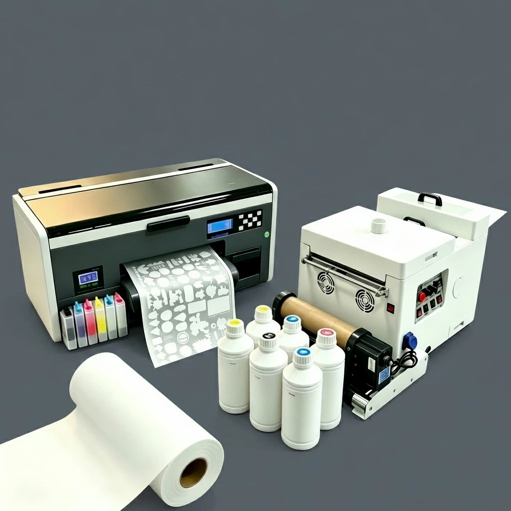 New A3 High Quality DTF Printer XP600 Multicolor T Shirt Film Powder Shaker Oven Stable Fast Delivery