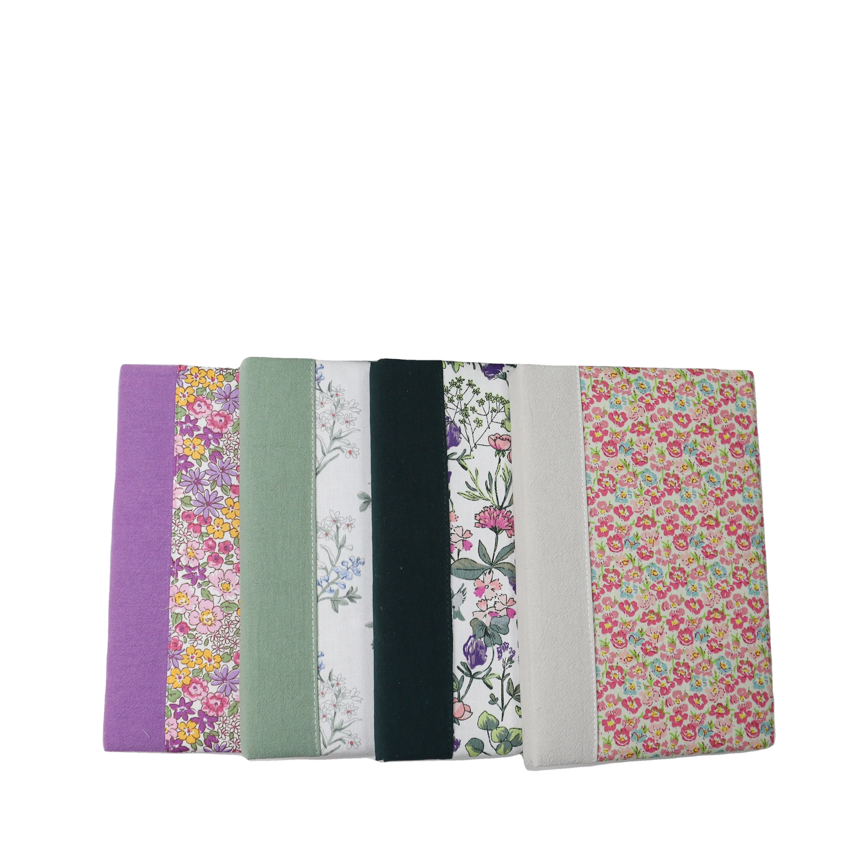 PU Cloth Custom Full Cover Embossed Design  A6 Small Lowest Price Mini Notebook