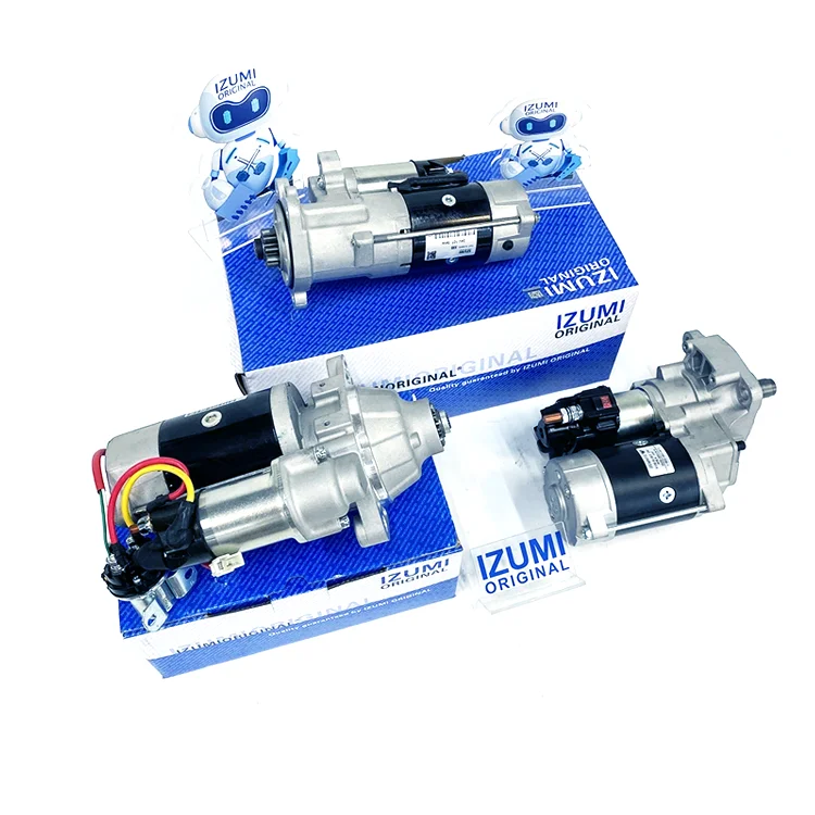 IZUMI ORIGINAL DE12 DE12T DE12TI DE12TIS D2366 Starter Motor High Quality Diesel Engine Parts For Doosan