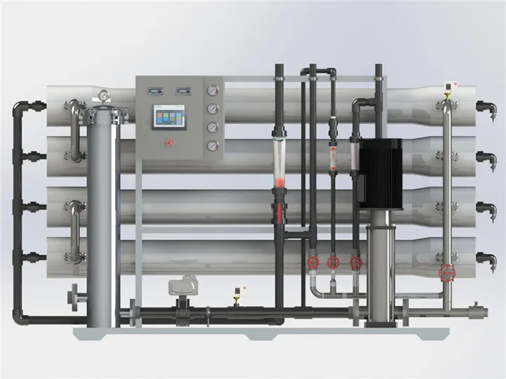 Automatic Plc Control 8000lph River Underground Water Filtration System