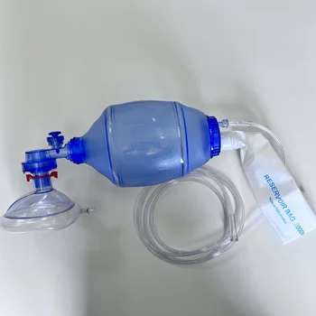 Disposable 100% Silicone Manual Resuscitator with Air Bag for Medical Device Usage