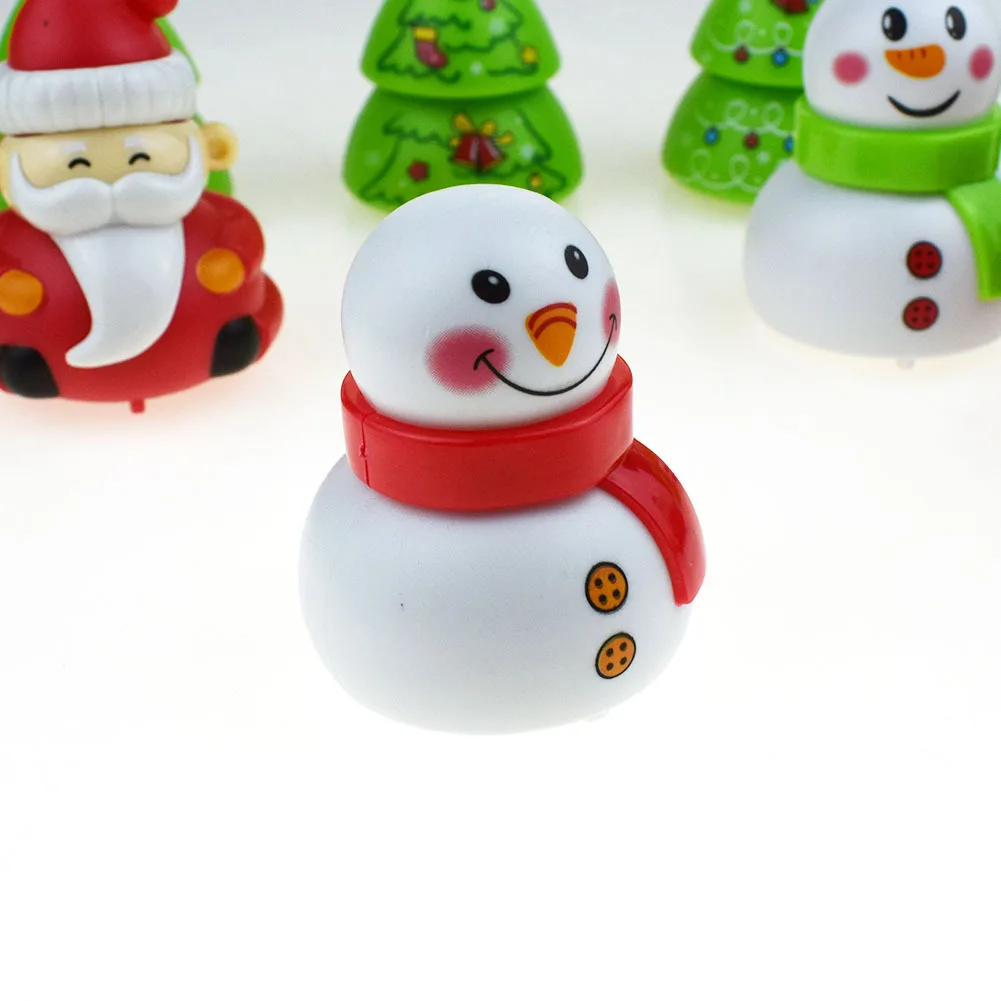 Милые рождественские заводные игрушки для отца, снеговик, рождественская елка, Маленькая детская игрушка, Подарочные игрушки