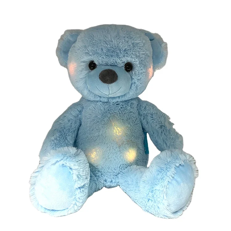 OEM/ ODM Custom LED Musical Super Soft Stuffed Animal Night Light up Singing Plush Toys