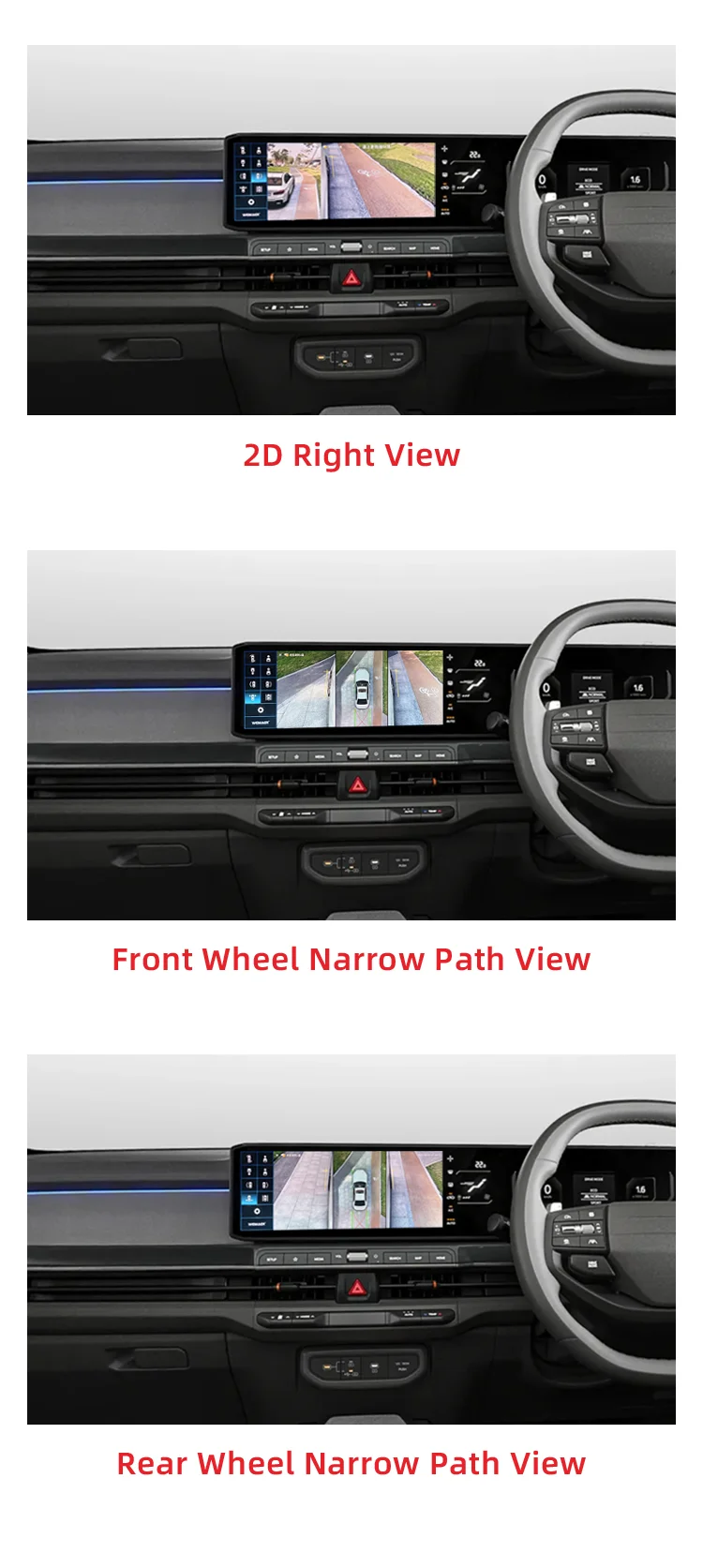 Wemaer 3D 360 Degree Car Camera Vehicle Blind Spot Monitoring 4 Way Recording All in One Decoder for Kia Syros Hyundai Venue supplier