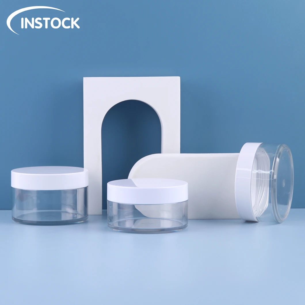 Cosmetic Jar With White Lids Cosmetic Packaging Bottle 100/120/150ml Eye Face Body Cream Facemask Cream Jar