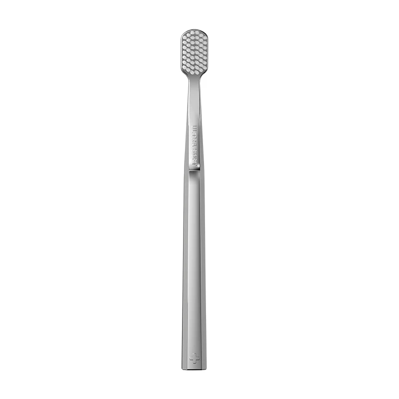 Luxury PBT Toothbrush in Gold and Silver High Quality Super Soft Bristles for Home Guests and Travel