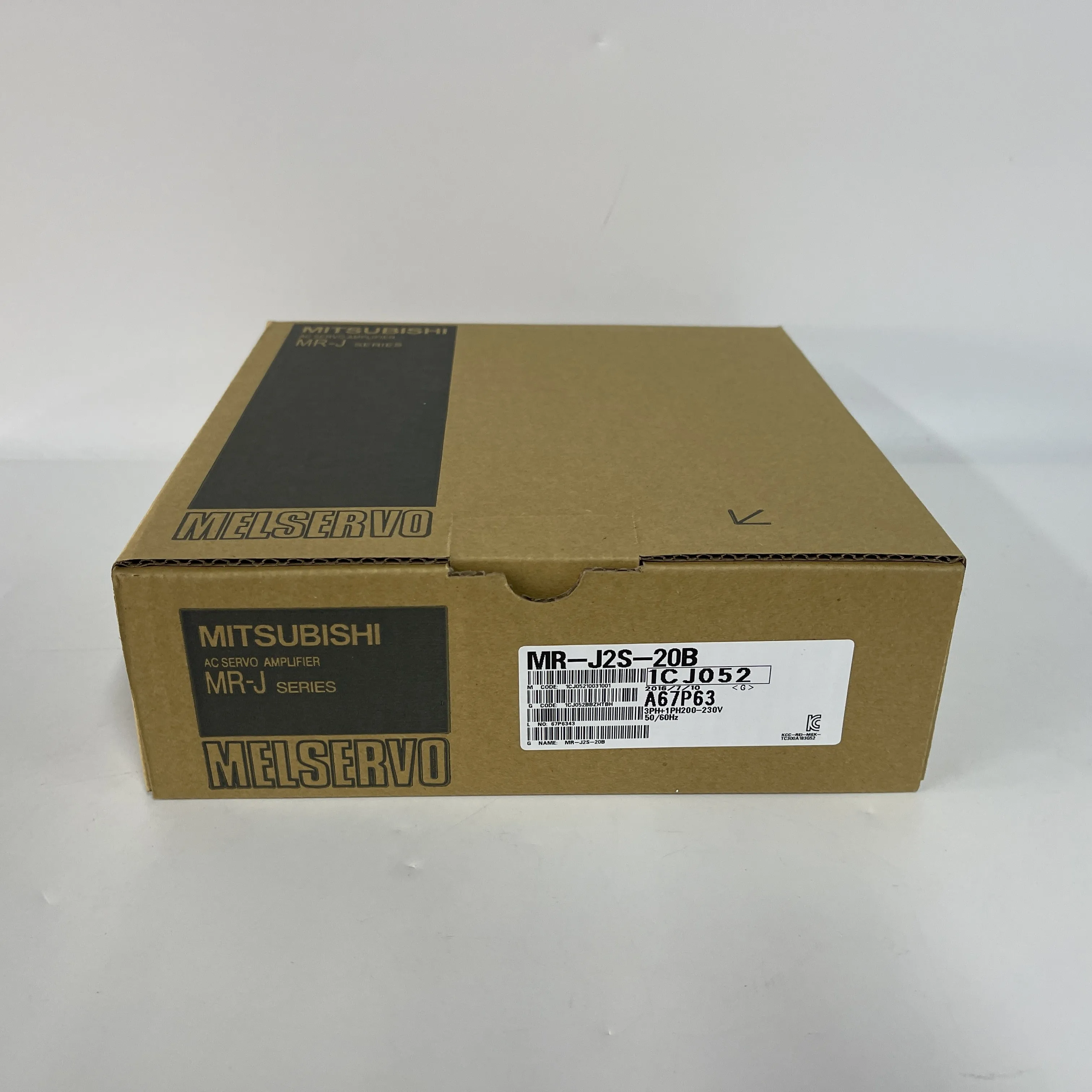 MITSUBISHI AC Servo Amplifier MR-J2S Series MR-J2S-20B MITSUBISHI AC Servo Amplifier MR-J2S Series MR-J2S-20B