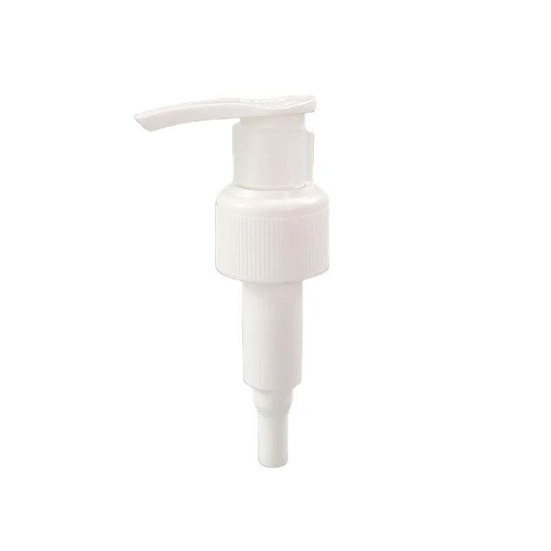 Hot Sale 24mm 28mm Left-right Lock Plastic Lotion Pump Twist Lotion Pump Dispenser With Neck Clip