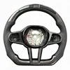 Black+Perforated Leather+LED+Frame+Carbon Fiber