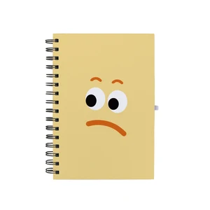 Custom Kawaii A5 Hardcover Planner Notebook Personalized Strap Coil Loose-leaf Spiral Paper Cover Thermal Binding School Gift