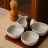 Gray Speckled-4bowl-C