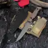Flax Red Handle Grey Blade