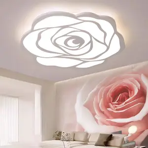 Nordic Round Simple Style Led Ceiling Lamps Modern Rose Bedroom Iron Indoor White Led Ceiling Lights for Living Room