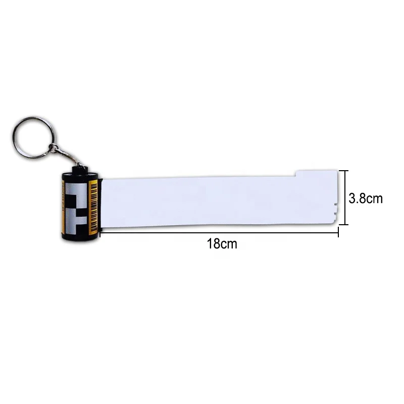 Customized Design Photo Camera Roll Keychains Sublimation Blank Loving