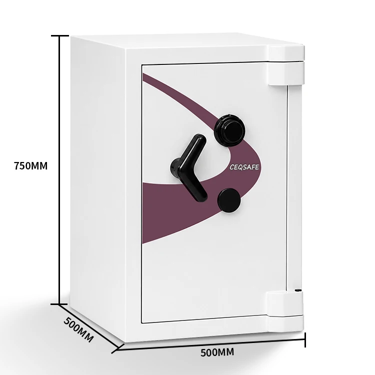 kc 750a ceqsafe anti drilling money luxury mechanical safe household cash box spring loaded relocking device safe small all steel safe-14