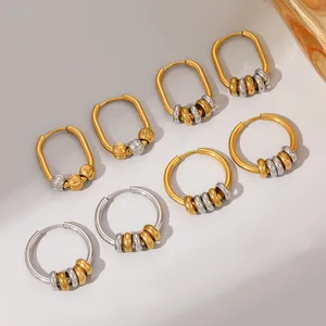MW High Level Gold Hoop Earring Stainless Steel Earrings Fashion Style Ear Loops for Personalized Stainless Steel Trendy Jewelry