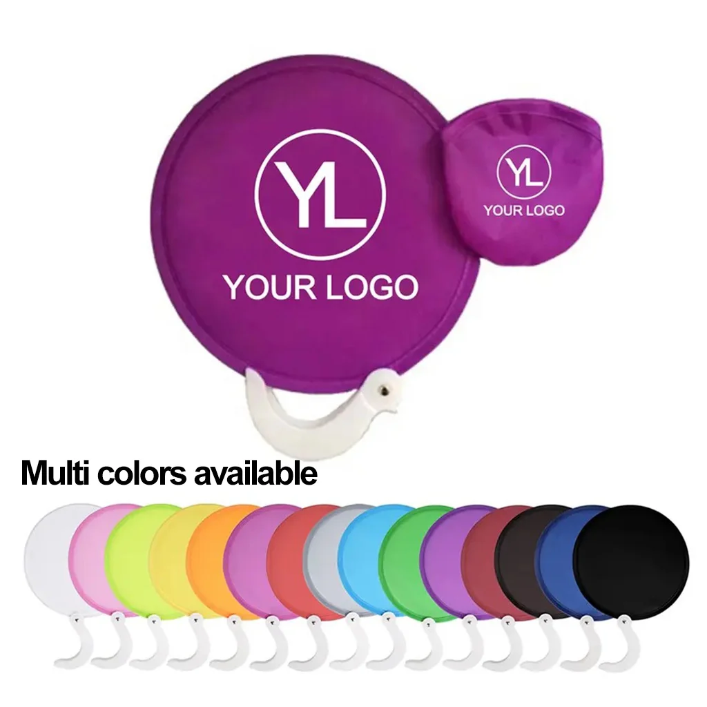 Top Seller 2023 Promotional Cheap Nylon Fabric Flying Disc Portable