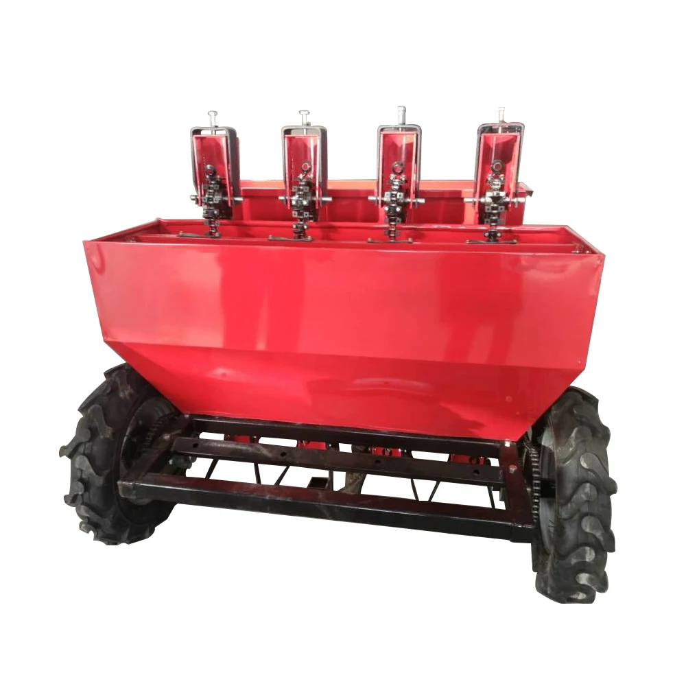 Fertilizing Potato Planter 3 Point Hitch Mini Tractor 4 Rows Garlic Planter for 30-60hp Tractor