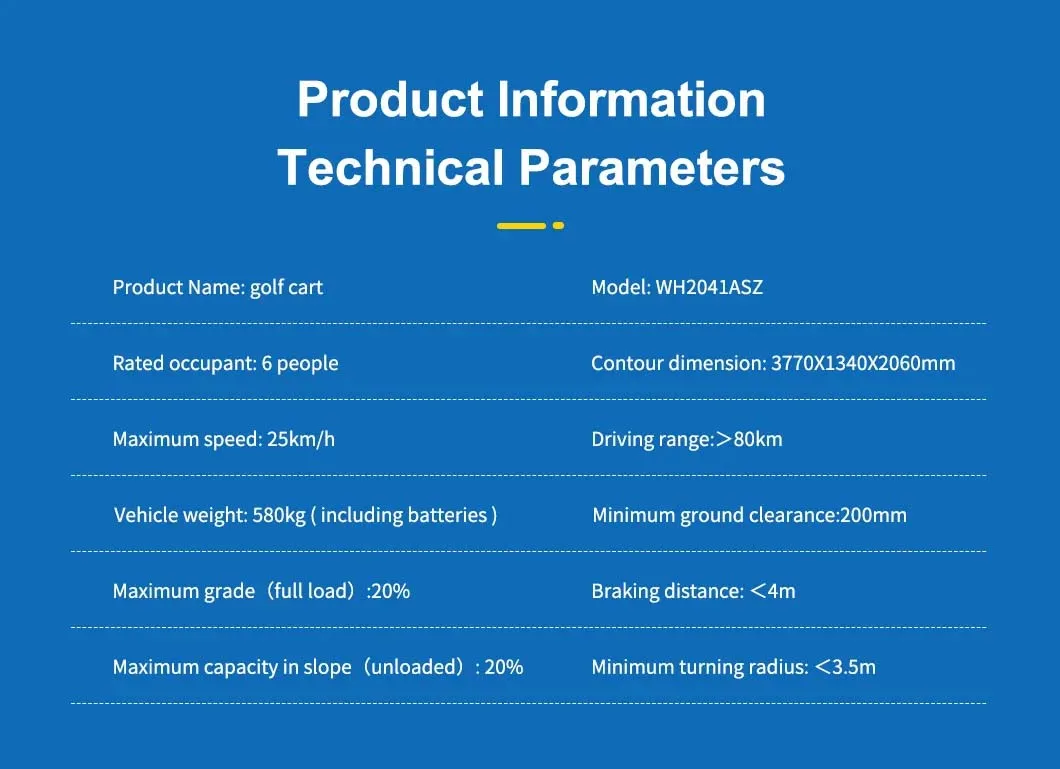 Modern Electric Golf Cart Rechargeable Lithium Battery Hunting Buggy