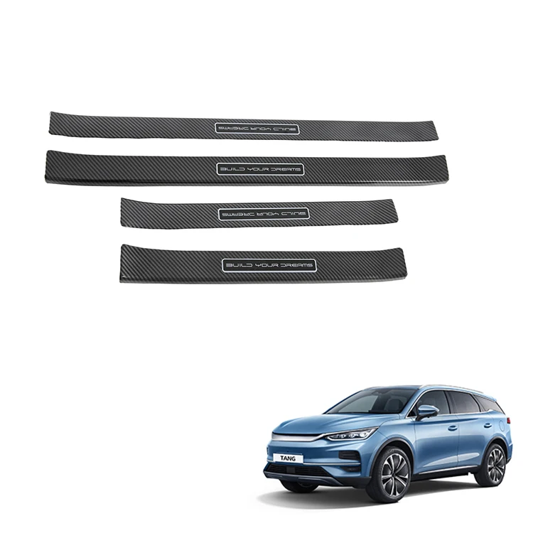 Car Threshold Plate Sticker Step Sill Protection Door Edge Protective for BYD Tang Outer Door Sills Guard Plate