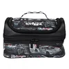 Bolsa de almuerzo de doble capa, estilo racing moderno, color negro - solo para llevar en la mano.