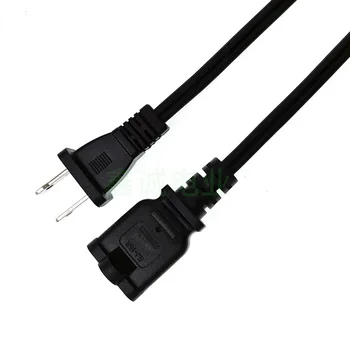American 2 plug power cord SPT-2 2*18AWG copper double parallel wire American to 1-15R extension cable