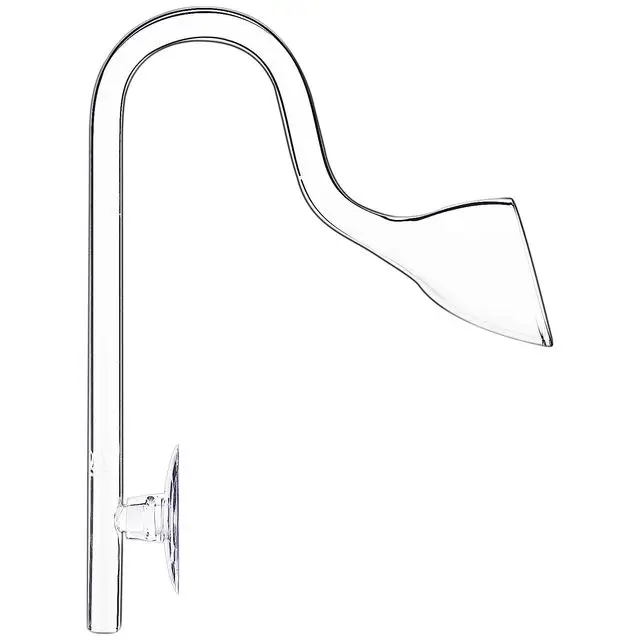 ADA Style Glass Triangle Pipe Aquarium Lily Oil Burner with Triangle Stand 13/17mm Ideal for Aquarium Plants and Accessories