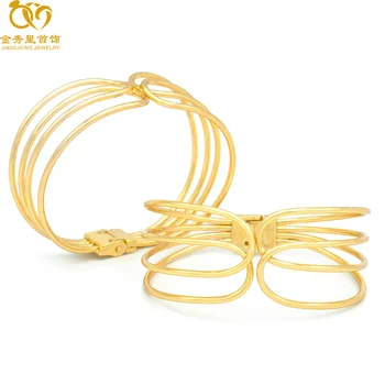 JXX Copper Brass Yellow Animal Claw Setting indian bangles and bracelets gold plated bangles for kids