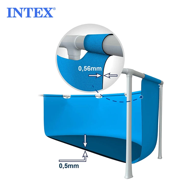 INTEX 28270-28273 Rectangular Frame Pools for Outdoor Swimming