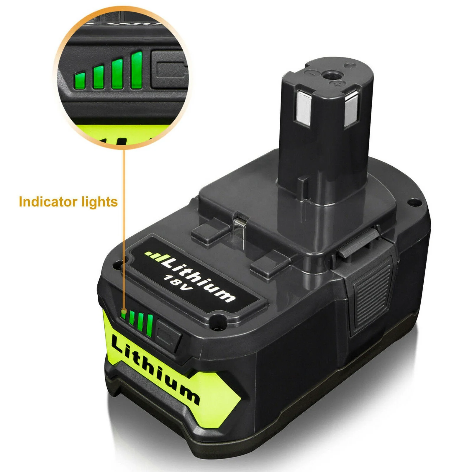 Vanon 6.0AH For Ryobi P108 18V One+ Plus High Capacity Battery 18 Volt Lithium-Ion NEW P107 P105 P109 6000mAh