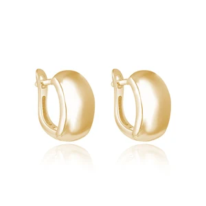 Italian 18K Gold Plated 925 Sterling Silver Earrings for Women Real Gold Diamond Huggie and Hoop for Wedding and Gifts