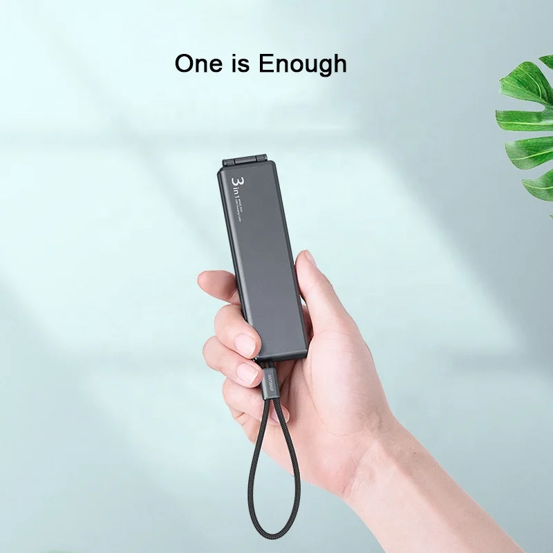 Magic Box Mini Portable Charging Folding 3 in 1 Charging Micro USB Cable for Android Type c
